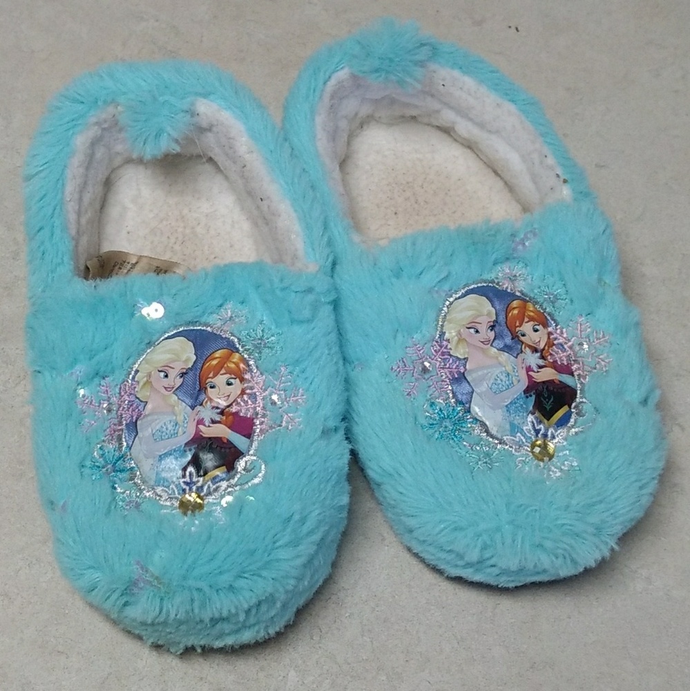Girl's Fluffy Slippers | Disney Frozen